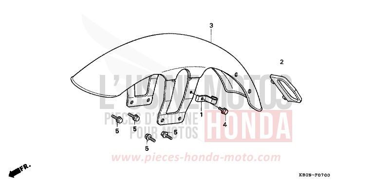 AILE AVANT de CB Two Fifty MONZA RED (R110) de 1994